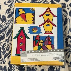 NWOT MBI Colorful Bird Design Photo Album